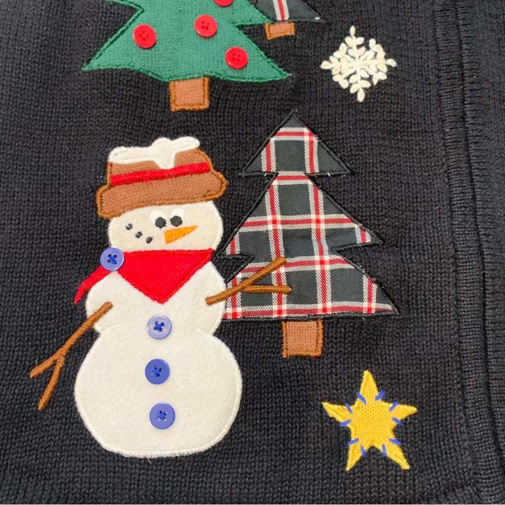 BECHAMEL Vintage Christmas Zip Vest - Picture 6 of 7